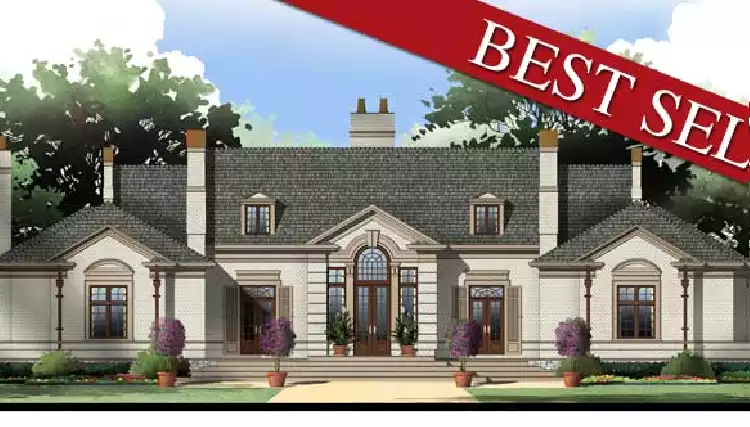 image of colonial house plan 5998